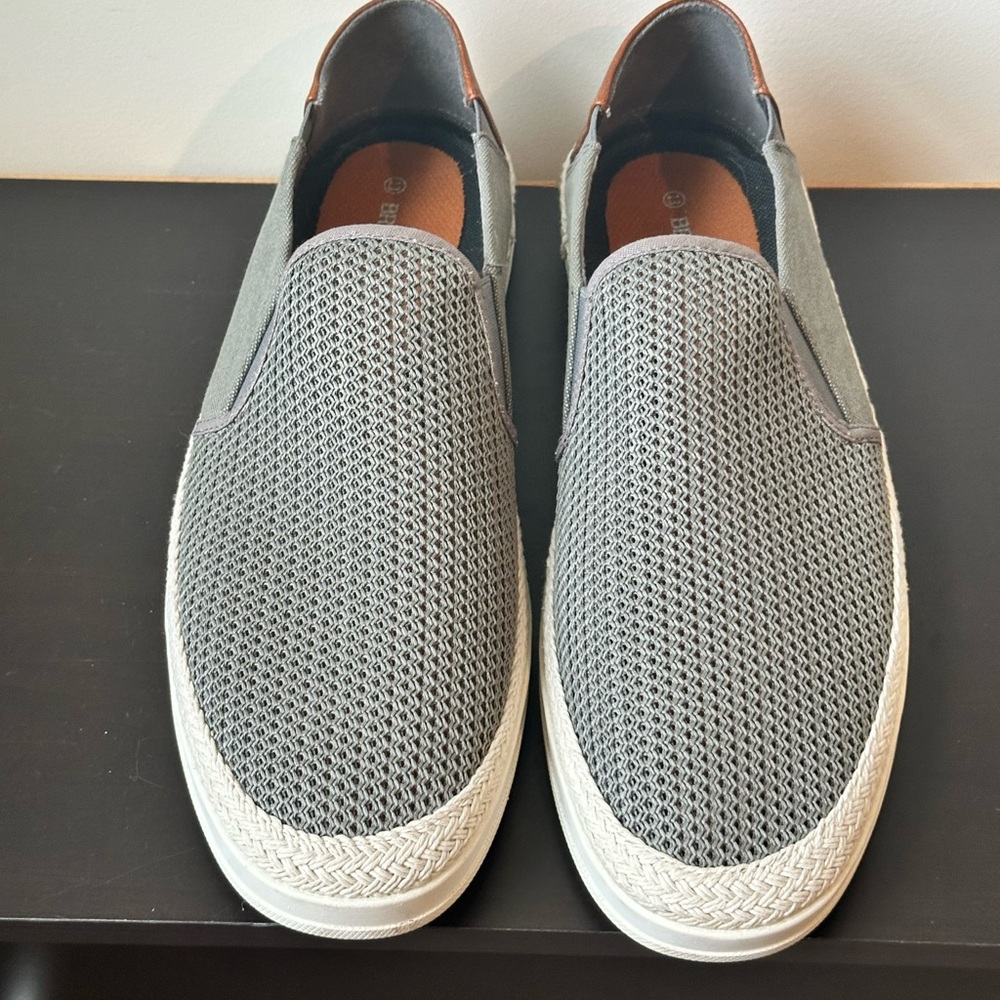 Bruno Marc Gray and Brown Casual Shoes Men’s Size 13